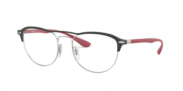 Ray-Ban Optical RX3596V Eyeglasses, 2997 MATTE BLACK ON SILVER (BLACK)