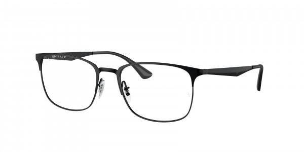 Ray-Ban Optical RX6421 Eyeglasses, 2904 MATTE BLACK ON BLACK (BLACK)
