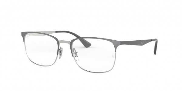 Ray-Ban Optical RX6421 Eyeglasses, 3004 GREY ON SILVER (GREY)