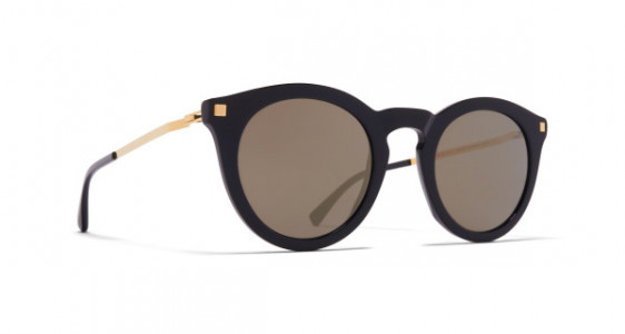 Mykita MERIWA Sunglasses, C2 BLACK/BLACK - LENS: BRILLIANT GREY SOLID