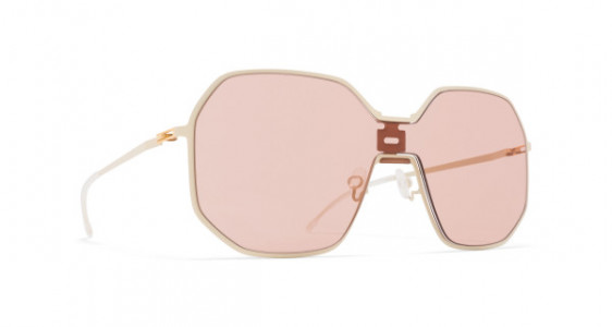 Mykita MMECHO003 Sunglasses, MH21 NUDE/OFF WHITE - LENS: NUDE SOLID SHIELD