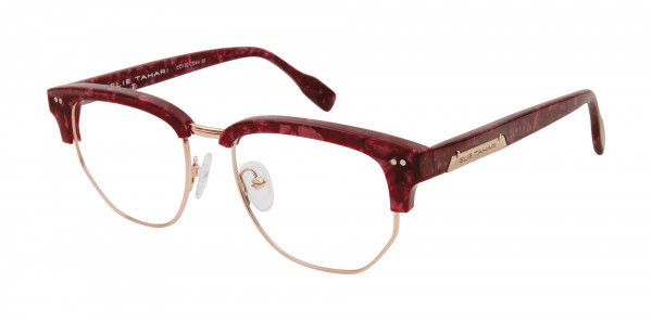 Elie Tahari EO132 Eyeglasses, CRAN CRANBERRY MARBLE/ROSE GOLD