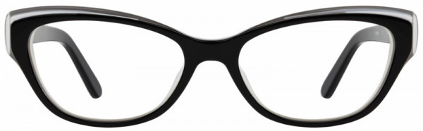 Cinzia Designs CIN-5089 Eyeglasses, 1 - Black / Crystal / Snow