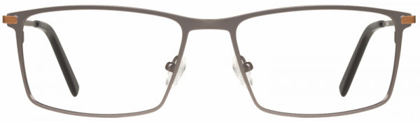 Michael Ryen MR-276 Eyeglasses, 2 - Gunmetal / Burnt Orange