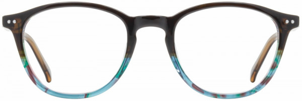 Adin Thomas AT-414 Eyeglasses, 2 - Brown / Teal Demi