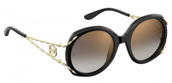 Elie Saab ES 014/S Sunglasses, 0807 Black