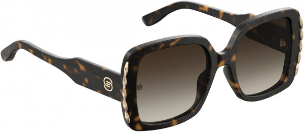 Elie Saab ES 015/S Sunglasses, 0086 Dark Havana