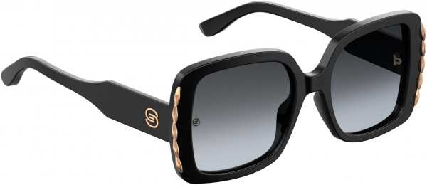 Elie Saab ES 015/S Sunglasses, 0807 Black