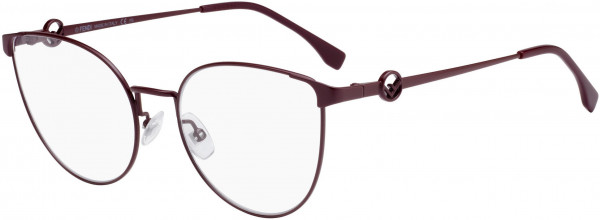 Fendi FF 0308 Eyeglasses, 0LHF Opal Burgundy