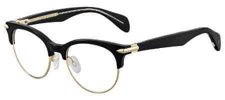 rag & bone RNB3009 Eyeglasses, 02M2 BLACK GOLD