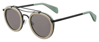 rag & bone RNB 9001/S Sunglasses, 0ASR Dark Rust Green
