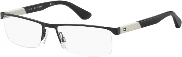 Tommy Hilfiger TH 1562 Eyeglasses, 0003 Matte Black