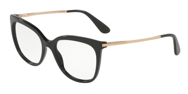 Dolce & Gabbana DG3259F Eyeglasses, 501 BLACK (BLACK)