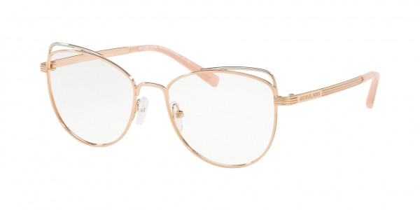 Michael Kors MK3025 SANTIAGO Eyeglasses, 1108 SANTIAGO ROSE GOLD (GOLD)