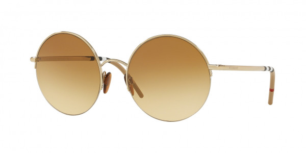 Burberry BE3101 Sunglasses, 11452L LIGHT GOLD (GOLD)