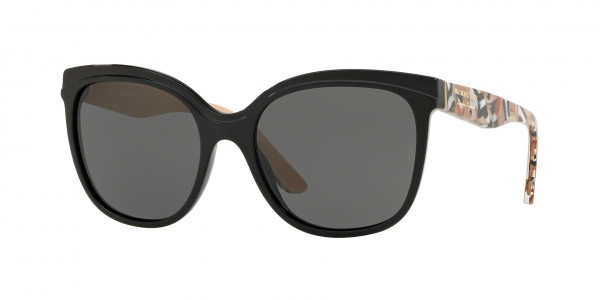 Burberry BE4270 Sunglasses, 372887 BLACK GREY (BLACK)