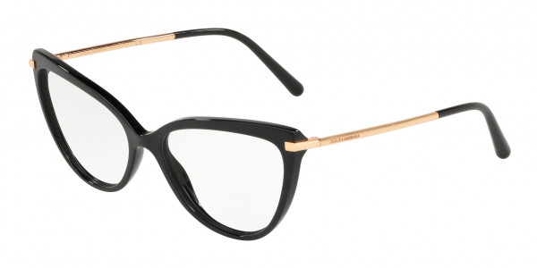 Dolce & Gabbana DG3295F Eyeglasses, 501 BLACK (BLACK)