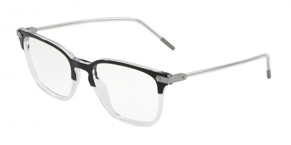 Dolce & Gabbana DG3302 Eyeglasses, 675 TOP BLACK ON CRYSTAL