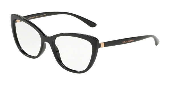 Dolce & Gabbana DG5039 Eyeglasses, 501 BLACK (BLACK)