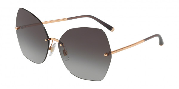 Dolce & Gabbana DG2204 Sunglasses, 12988G PINK GOLD (PINK)