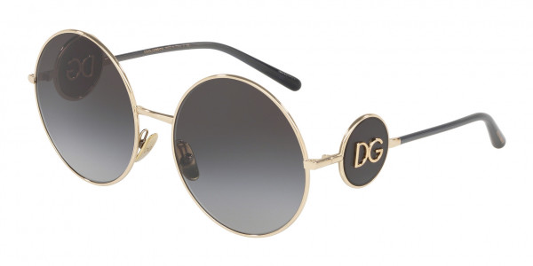 Dolce & Gabbana DG2205 Sunglasses, 488/8G PALE GOLD (GOLD)