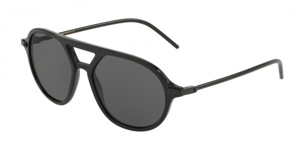 Dolce & Gabbana DG4343F Sunglasses, 501/87 BLACK/MATTE BLACK