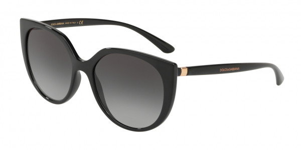 Dolce & Gabbana DG6119 Sunglasses, 501/8G BLACK LIGHT GREY GRADIENT BLAC (BLACK)