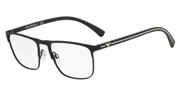 Emporio Armani EA1079 Eyeglasses, 3094 RUBBER BLACK (BLACK)