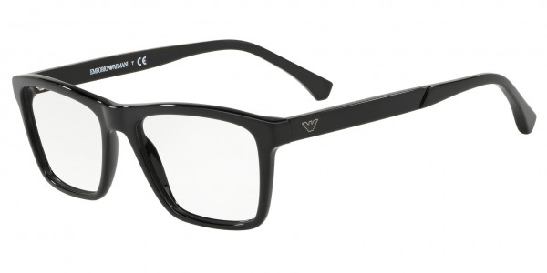Emporio Armani EA3138F Eyeglasses, 5017 BLACK (BLACK)