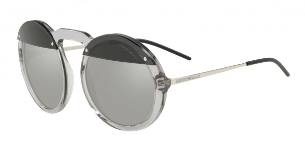 Emporio Armani EA4121 Sunglasses, 57076G TRANSPARENT GREY (GREY)