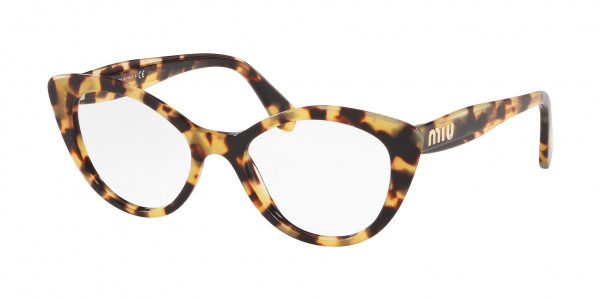 Miu Miu MU 01RV CORE COLLECTION Eyeglasses, 7S01O1 CORE COLLECTION LIGHT HAVANA (TORTOISE)
