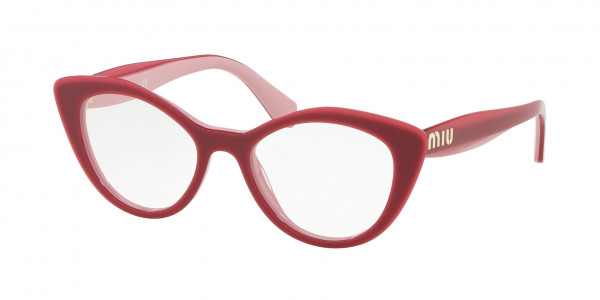 Miu Miu MU 01RV CORE COLLECTION Eyeglasses, H201O1 ALABASTER TOP OPAL PINK (PINK)