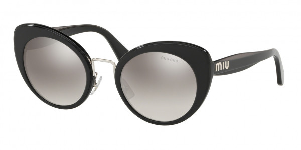 Miu Miu MU 06TS CORE COLLECTION Sunglasses, 16E5O0 CORE COLLECTION BLACK TOP OPAL (GREY)