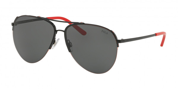 Polo PH3118 Sunglasses, 900387 SHINY BLACK (BLACK)