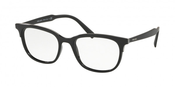 Prada PR 05VV CONCEPTUAL Eyeglasses, 2641O1 BLACK (BLACK)