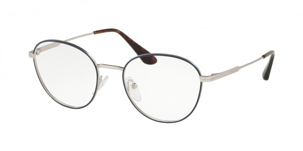Prada PR 52VV CONCEPTUAL Eyeglasses, 2601O1 BLUE/ MATTE SILVER (BLUE)