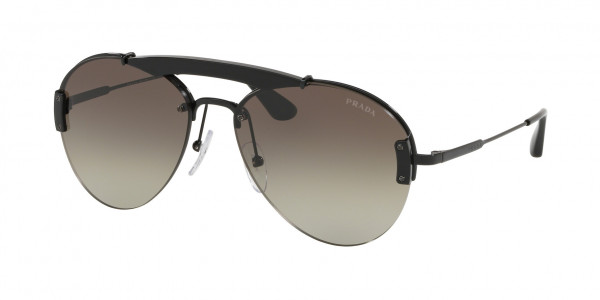 Prada PR 62US CONCEPTUAL Sunglasses, 1AB5O2 BLACK (BLACK)