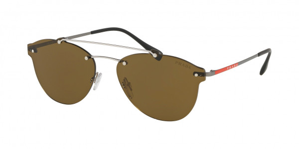 Prada Linea Rossa PS 55TS LIFESTYLE Sunglasses, 1AP2P1 MATTE SILVER (SILVER)