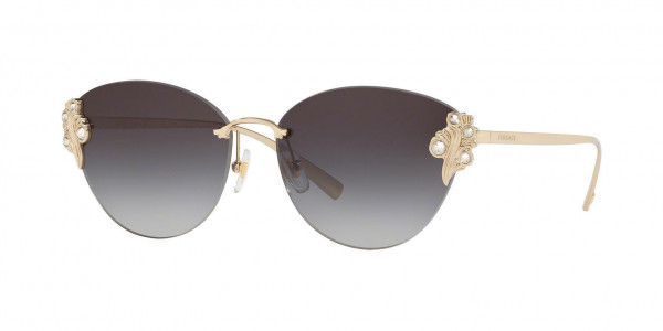 Versace VE2196B Sunglasses, 12528G PALE GOLD (GOLD)