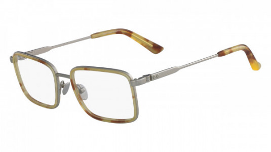 Calvin Klein CK8059 Eyeglasses, (043) SATIN NICKEL/AMBER TORTOISE