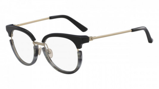 Calvin Klein CK8061 Eyeglasses, (076) BLACK/GREY HORN