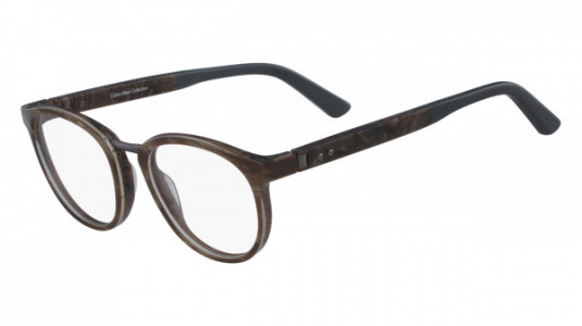 Calvin Klein CK8567 Eyeglasses, (205) BROWN HORN / MARBLE LAMINATE