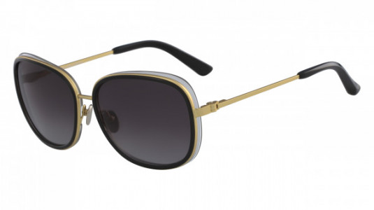 Calvin Klein CK8575S Sunglasses, (060) BLACK/CRYSTAL