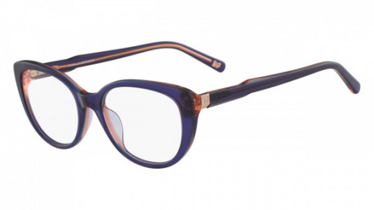 Diane Von Furstenberg DVF5109 Eyeglasses, (410) NAVY PEACH LAMINATE