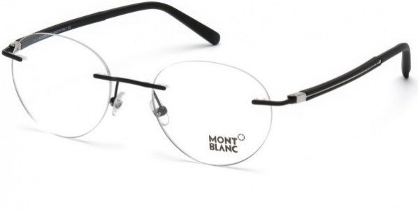 Montblanc MB0732 Eyeglasses, 002 - Matte Black