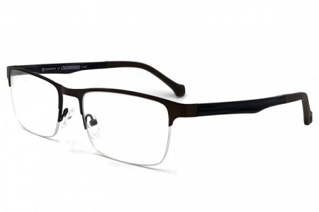Eyecroxx EC555M Eyeglasses, C2 Dark Bronze Blue