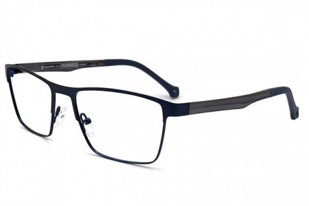 Eyecroxx EC556M Eyeglasses, C3 Navy Steel