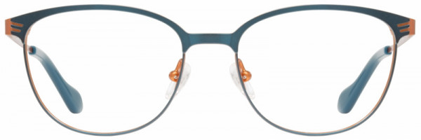 Scott Harris SH-610 Eyeglasses, Teal / Carrot