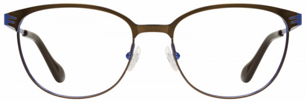 Scott Harris SH-610 Eyeglasses, 2 - Cocoa / Cobalt