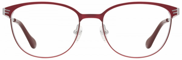 Scott Harris SH-610 Eyeglasses, 3 - Scarlet / Silver